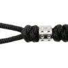 Chris Reeve Large Sebenza/Umnumzaan Lanyard, Acollador Con Cuenta De Puntos En Color Black/silver COM-7088