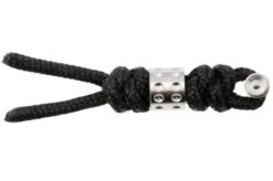 Chris Reeve Large Sebenza/Umnumzaan Lanyard, Acollador Con Cuenta De Puntos En Color Black/silver COM-7088