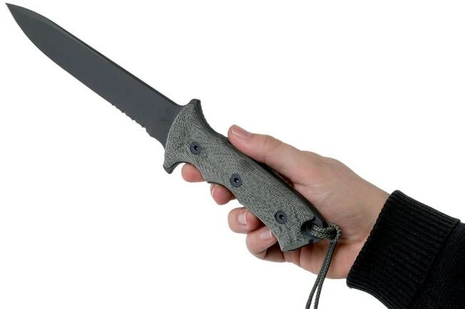 Chris Reeve Green Beret 7 Inch GB7-1001 Cuchillo De Supervivencia, Dentado 7 Chris Reeve Green Beret 7 Inch GB7-1001 Cuchillo De Supervivencia, Dentado - Imagen 6