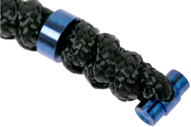 Chris Reeve Large Sebenza/Umnumzaan Lanyard Blanco Con Bolita Black/blue L21-7004-BB 4 Chris Reeve Large Sebenza/Umnumzaan Lanyard Blanco Con Bolita Black/blue L21-7004-BB - Imagen 2