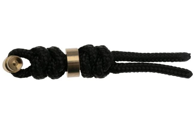 Chris Reeve Large Sebenza/Umnumzaan Lanyard Blanco Con Bolita Black/gold L21-7004-BG 4 Chris Reeve Large Sebenza/Umnumzaan Lanyard Blanco Con Bolita Black/gold L21-7004-BG - Imagen 2
