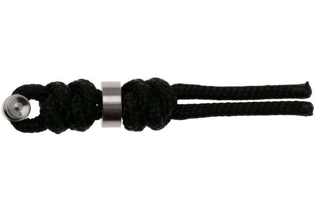 Chris Reeve Large Sebenza/Umnumzaan Lanyard Blanco Con Bolita Black/silver L21-7004-BS 4 Chris Reeve Large Sebenza/Umnumzaan Lanyard Blanco Con Bolita Black/silver L21-7004-BS - Imagen 2