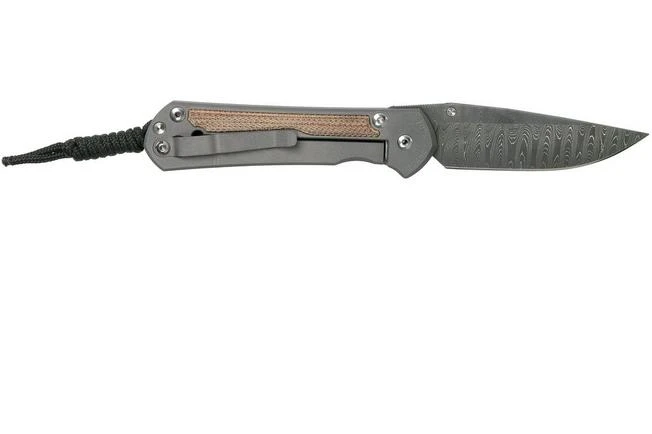 Chris Reeve Sebenza 31 Large Natural Micarta Ladder Damascus L31-1220 Navaja 4 Chris Reeve Sebenza 31 Large Natural Micarta Ladder Damascus L31-1220 Navaja - Imagen 2