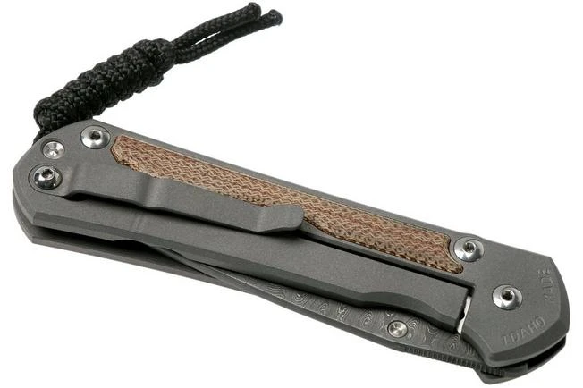 Chris Reeve Sebenza 31 Large Natural Micarta Ladder Damascus L31-1220 Navaja 6 Chris Reeve Sebenza 31 Large Natural Micarta Ladder Damascus L31-1220 Navaja - Imagen 4