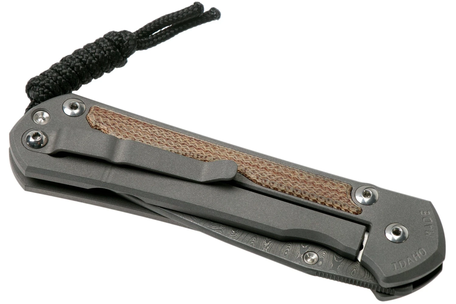 Chris Reeve Sebenza 31 Large Natural Micarta Ladder Damascus L31-1220 Navaja 6 Chris Reeve Sebenza 31 Large Natural Micarta Ladder Damascus L31-1220 Navaja - Imagen 4