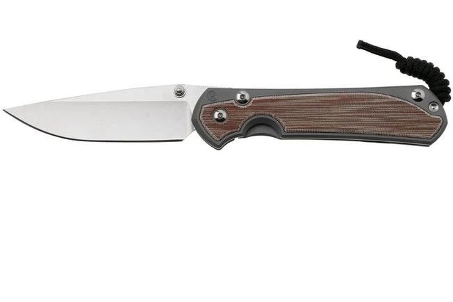 Chris Reeve Large Sebenza 31, L31-1660, Stonewashed CPM MagnaCut, Glass Blasted Titanium, Micarta Canvas Inlay, Navaja 3 Chris Reeve Large Sebenza 31, L31-1660, Stonewashed CPM MagnaCut, Glass Blasted Titanium, Micarta Canvas Inlay, Navaja