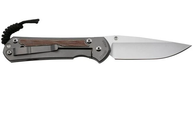 Chris Reeve Large Sebenza 31, L31-1660, Stonewashed CPM MagnaCut, Glass Blasted Titanium, Micarta Canvas Inlay, Navaja 4 Chris Reeve Large Sebenza 31, L31-1660, Stonewashed CPM MagnaCut, Glass Blasted Titanium, Micarta Canvas Inlay, Navaja - Imagen 2