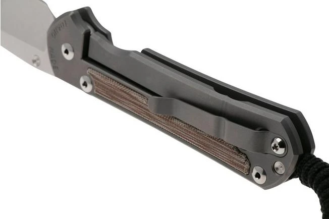 Chris Reeve Large Sebenza 31, L31-1660, Stonewashed CPM MagnaCut, Glass Blasted Titanium, Micarta Canvas Inlay, Navaja 6 Chris Reeve Large Sebenza 31, L31-1660, Stonewashed CPM MagnaCut, Glass Blasted Titanium, Micarta Canvas Inlay, Navaja - Imagen 4