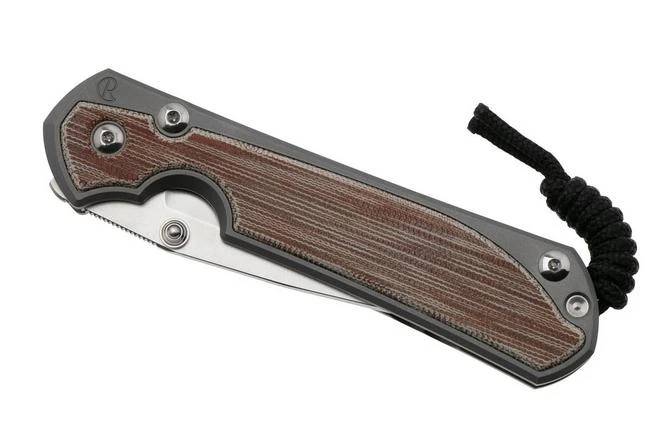 Chris Reeve Large Sebenza 31, L31-1660, Stonewashed CPM MagnaCut, Glass Blasted Titanium, Micarta Canvas Inlay, Navaja 8 Chris Reeve Large Sebenza 31, L31-1660, Stonewashed CPM MagnaCut, Glass Blasted Titanium, Micarta Canvas Inlay, Navaja - Imagen 6