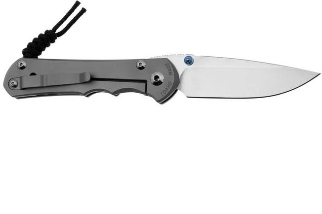 Chris Reeve Large Inkosi LIN-1108 Plain Drop Point CPM-Magnacut, Glass Blasted Titanium, Navaja 4 Chris Reeve Large Inkosi LIN-1108 Plain Drop Point CPM-Magnacut, Glass Blasted Titanium, Navaja - Imagen 2