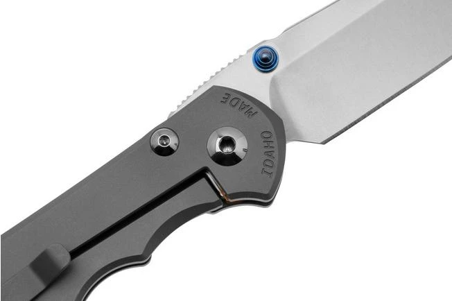 Chris Reeve Large Inkosi LIN-1108 Plain Drop Point CPM-Magnacut, Glass Blasted Titanium, Navaja 7 Chris Reeve Large Inkosi LIN-1108 Plain Drop Point CPM-Magnacut, Glass Blasted Titanium, Navaja - Imagen 5