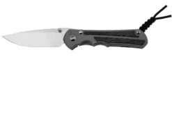 Chris Reeve Inkosi Large LIN-1116 Glass Blasted Inlay Micarta Black Drop Point, Navaja