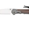 Chris Reeve Large Inkosi LIN-1118 Glass Blasted Natural Canvas MIcarta Inlay Drop Point, Navaja