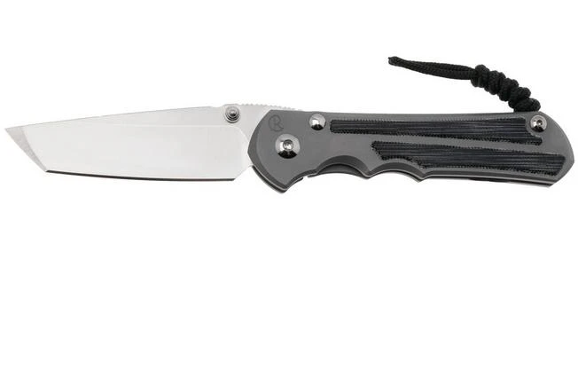 Chris Reeve Large Inkosi SIN-1132 CPM MagnaCut Tanto, Glass Blasted Titanium, Black Canvas Micarta Inlay, Navaja 3 Chris Reeve Large Inkosi SIN-1132 CPM MagnaCut Tanto, Glass Blasted Titanium, Black Canvas Micarta Inlay, Navaja