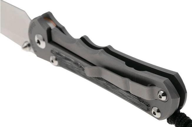 Chris Reeve Large Inkosi SIN-1132 CPM MagnaCut Tanto, Glass Blasted Titanium, Black Canvas Micarta Inlay, Navaja 6 Chris Reeve Large Inkosi SIN-1132 CPM MagnaCut Tanto, Glass Blasted Titanium, Black Canvas Micarta Inlay, Navaja - Imagen 4