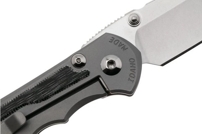 Chris Reeve Large Inkosi SIN-1132 CPM MagnaCut Tanto, Glass Blasted Titanium, Black Canvas Micarta Inlay, Navaja 7 Chris Reeve Large Inkosi SIN-1132 CPM MagnaCut Tanto, Glass Blasted Titanium, Black Canvas Micarta Inlay, Navaja - Imagen 5