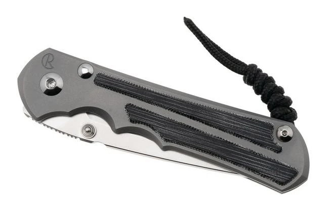 Chris Reeve Large Inkosi SIN-1132 CPM MagnaCut Tanto, Glass Blasted Titanium, Black Canvas Micarta Inlay, Navaja 8 Chris Reeve Large Inkosi SIN-1132 CPM MagnaCut Tanto, Glass Blasted Titanium, Black Canvas Micarta Inlay, Navaja - Imagen 6