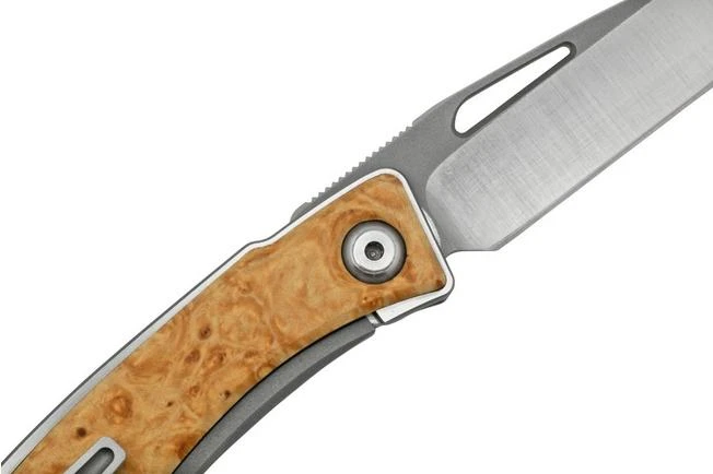 Chris Reeve Mnandi Box Elder Burl Inlay MNA-1008 Cuchillo De Caballero 7 Chris Reeve Mnandi Box Elder Burl Inlay MNA-1008 Cuchillo De Caballero - Imagen 5