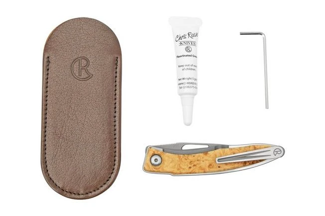 Chris Reeve Mnandi Box Elder Burl Inlay MNA-1008 Cuchillo De Caballero 11 Chris Reeve Mnandi Box Elder Burl Inlay MNA-1008 Cuchillo De Caballero - Imagen 9