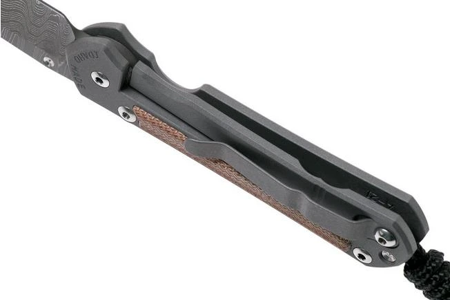 Chris Reeve Sebenza 31 Small Natural Canvas Micarta Ladder Damascus S31-1220 Navaja 7 Chris Reeve Sebenza 31 Small Natural Canvas Micarta Ladder Damascus S31-1220 Navaja - Imagen 5