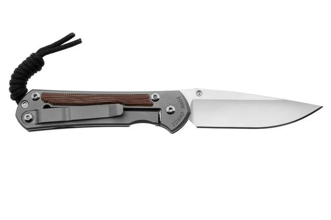 Chris Reeve Small Sebenza 31 MagnaCut Drop Point, Glass Blasted, Natural Canvas Micarta Inlay, S31-1660, Navaja 4 Chris Reeve Small Sebenza 31 MagnaCut Drop Point, Glass Blasted, Natural Canvas Micarta Inlay, S31-1660, Navaja - Imagen 2