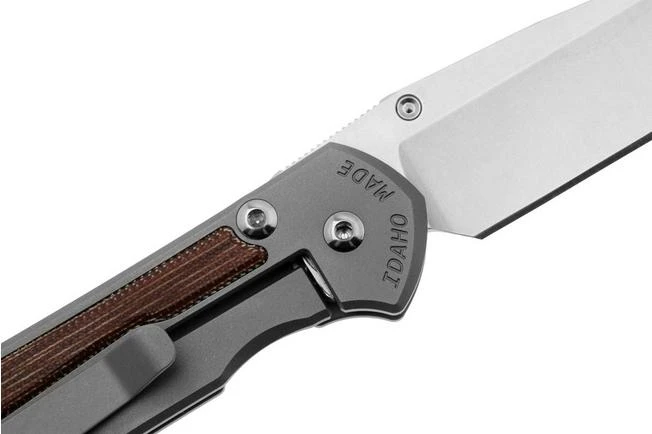 Chris Reeve Small Sebenza 31 MagnaCut Drop Point, Glass Blasted, Natural Canvas Micarta Inlay, S31-1660, Navaja 7 Chris Reeve Small Sebenza 31 MagnaCut Drop Point, Glass Blasted, Natural Canvas Micarta Inlay, S31-1660, Navaja - Imagen 5