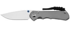 Chris Reeve Small Inkosi SIN-1108 CPM MagnaCut Drop Point, Plain Glass Blasted Titanium, Navaja