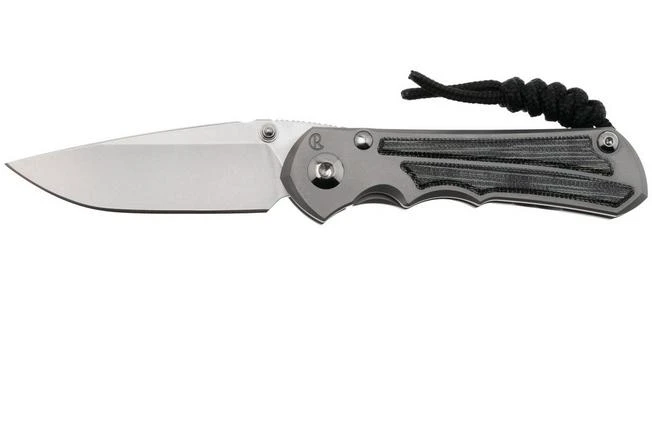 Chris Reeve Small Inkosi SIN-1116 CPM MagnaCut Drop Point, Glass Blasted Titanium, Black Canvas Micarta Inlay, Navaja 3 Chris Reeve Small Inkosi SIN-1116 CPM MagnaCut Drop Point, Glass Blasted Titanium, Black Canvas Micarta Inlay, Navaja