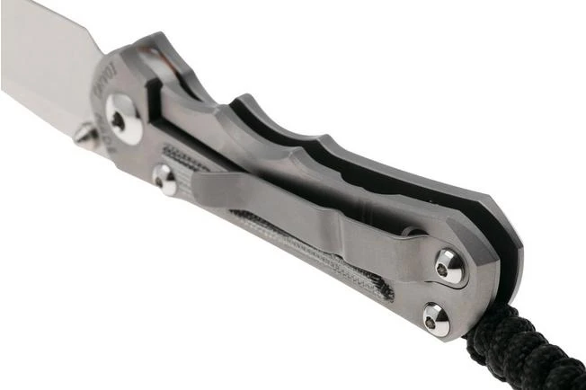 Chris Reeve Small Inkosi SIN-1116 CPM MagnaCut Drop Point, Glass Blasted Titanium, Black Canvas Micarta Inlay, Navaja 6 Chris Reeve Small Inkosi SIN-1116 CPM MagnaCut Drop Point, Glass Blasted Titanium, Black Canvas Micarta Inlay, Navaja - Imagen 4