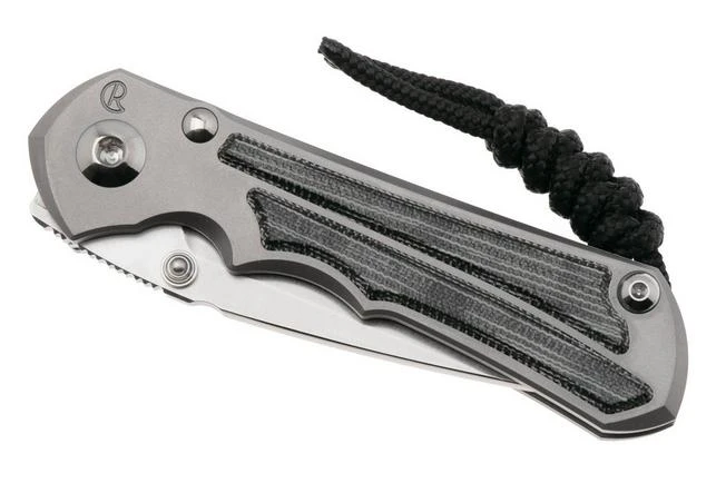 Chris Reeve Small Inkosi SIN-1116 CPM MagnaCut Drop Point, Glass Blasted Titanium, Black Canvas Micarta Inlay, Navaja 8 Chris Reeve Small Inkosi SIN-1116 CPM MagnaCut Drop Point, Glass Blasted Titanium, Black Canvas Micarta Inlay, Navaja - Imagen 6