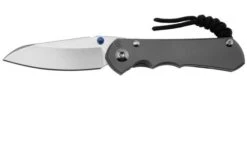 Chris Reeve Small Inkosi SIN-1122 MagnaCut Glass Blasted Insingo, Plain Titanium, Navaja