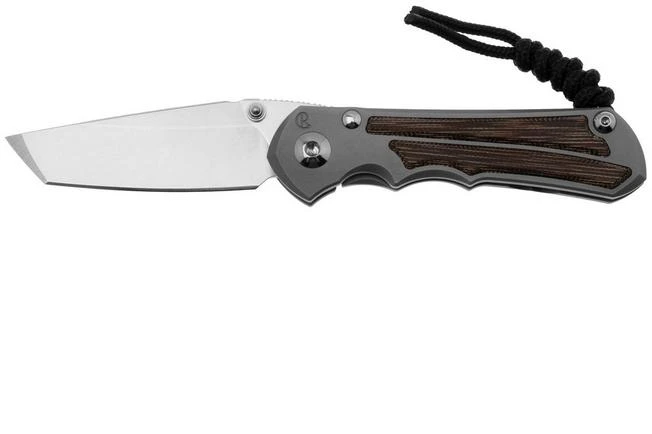 Chris Reeve Small Inkosi SIN-1134 CPM MagnaCut Tanto, Glass Blasted Titanium, Natural Canvas Micarta Inlay, Navaja 3 Chris Reeve Small Inkosi SIN-1134 CPM MagnaCut Tanto, Glass Blasted Titanium, Natural Canvas Micarta Inlay, Navaja