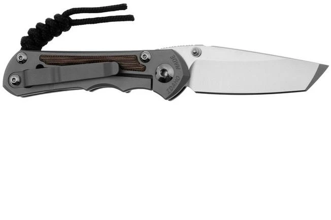 Chris Reeve Small Inkosi SIN-1134 CPM MagnaCut Tanto, Glass Blasted Titanium, Natural Canvas Micarta Inlay, Navaja 4 Chris Reeve Small Inkosi SIN-1134 CPM MagnaCut Tanto, Glass Blasted Titanium, Natural Canvas Micarta Inlay, Navaja - Imagen 2