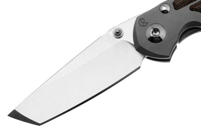 Chris Reeve Small Inkosi SIN-1134 CPM MagnaCut Tanto, Glass Blasted Titanium, Natural Canvas Micarta Inlay, Navaja 5 Chris Reeve Small Inkosi SIN-1134 CPM MagnaCut Tanto, Glass Blasted Titanium, Natural Canvas Micarta Inlay, Navaja - Imagen 3